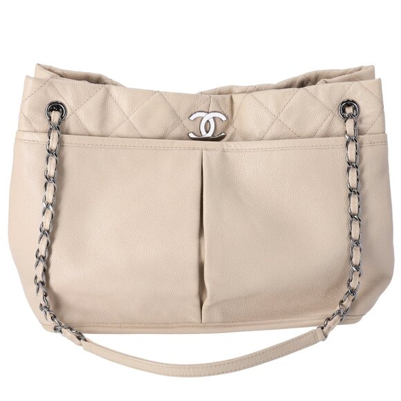 Chanel Natural Beauty Tote Beige Clair Caviar Leather